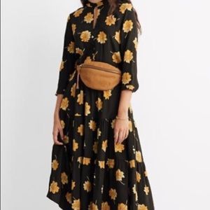 Madewell Button-Front Tier Dress